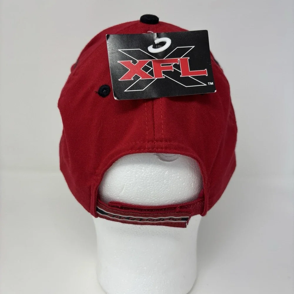 NWT San‎ Francisco Demons XFL Adjustable Strap Hat Drew Pearson Red Cap